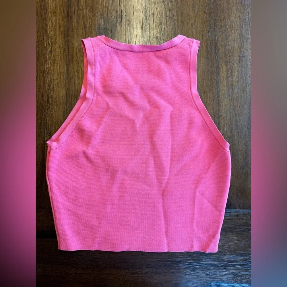 Zara Vibrant Pink Crop Top- size Medium